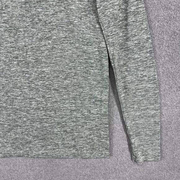 Victoria's Secret PINK Active Pullover Womens Medium Green Gray Heather Half Zip - Picture 6 of 16